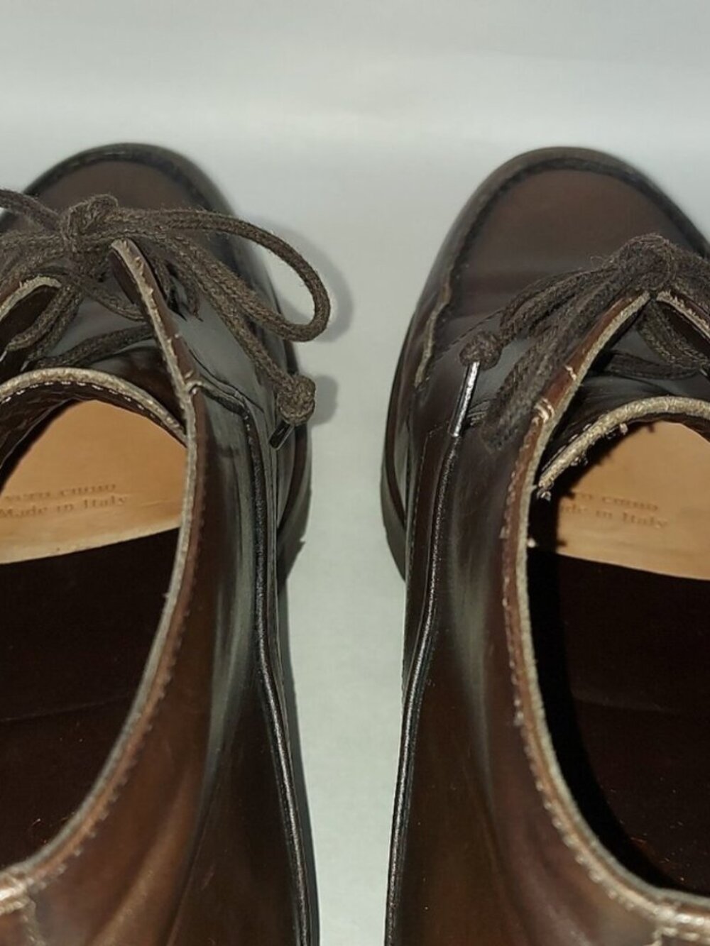 Davids Men Laceup High Ankle Chukka Boots Size 43 EU Brown Leather Comfort Shoes - Picture 12 of 14